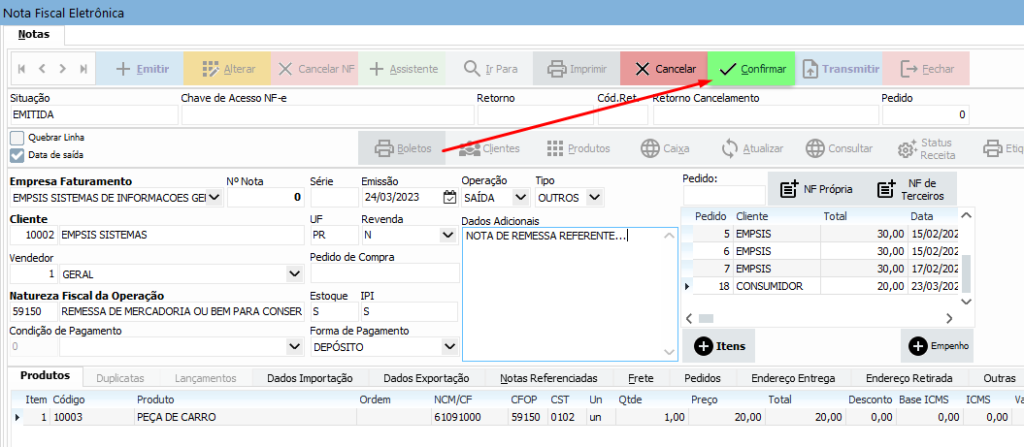 Nfe Como Emitir Nota Fiscal De Remessa Para Conserto