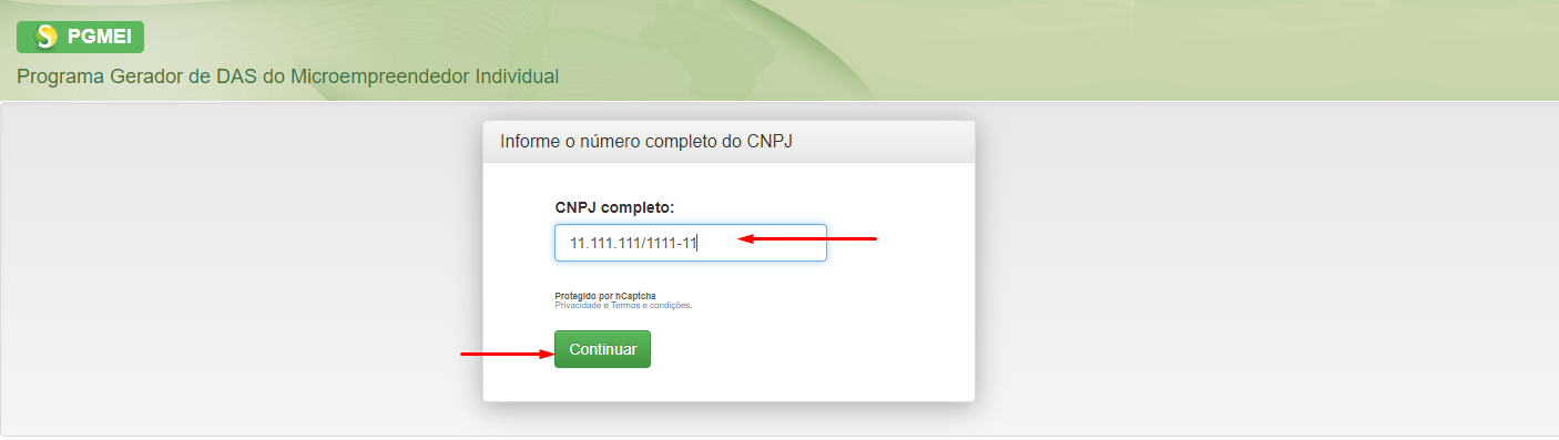 Gerador DAS MEI – acesse aqui – CNPJ Microempreendedor Individual